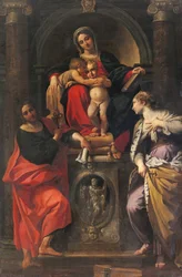 Madonna e criança com os Santos João Batista, João Evangelista e Santa Catarina